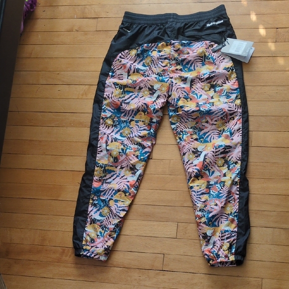 The North Face Pink Floral Joggers with Black Side Panels - Picture 5 of 5